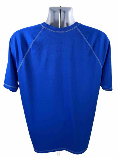 Nike Men's Blue Dri-Fit Short Sleeve Athletic Shirt - L