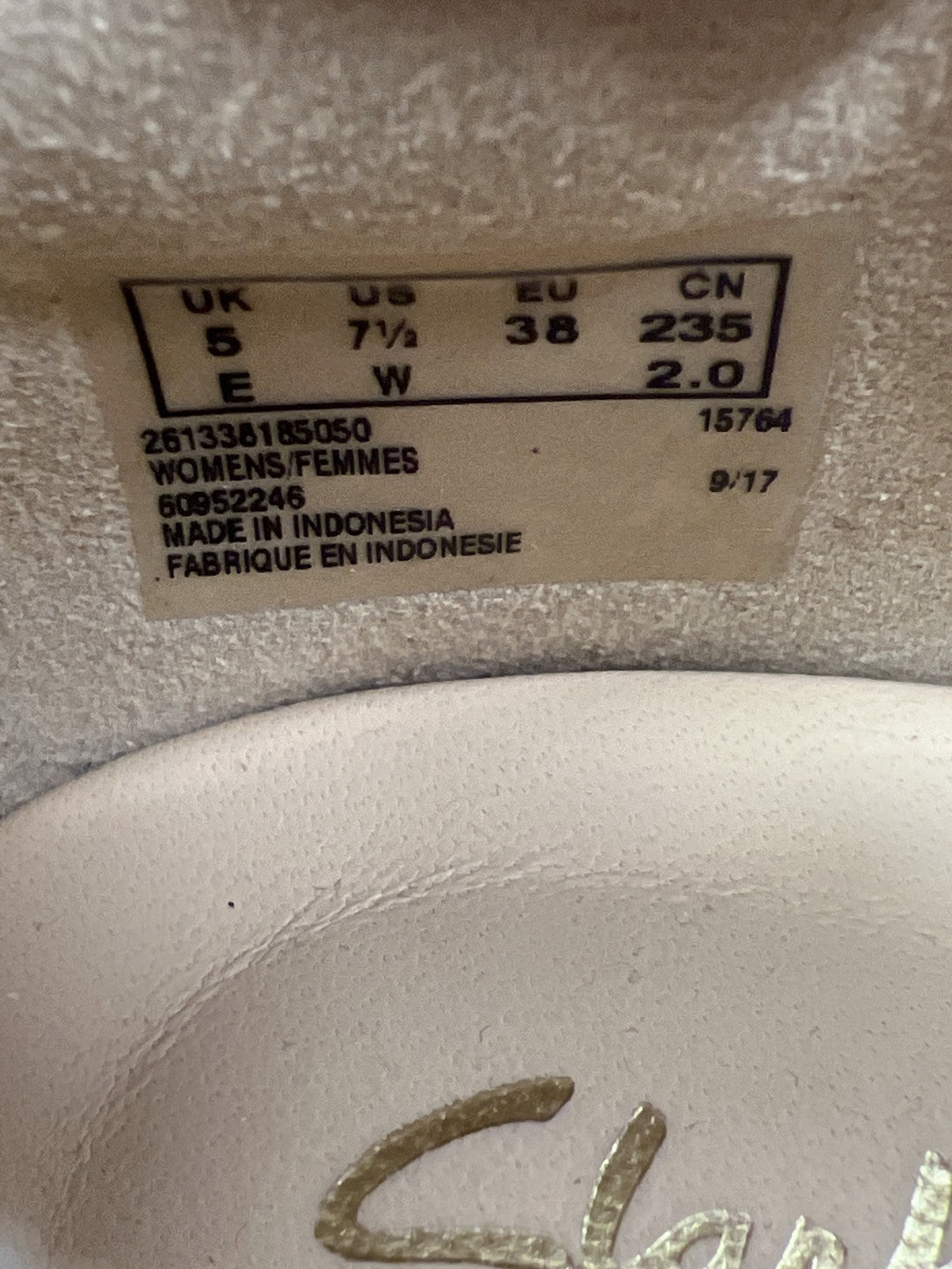 Clarks Artisan Womens Gold Pewter Metallic Teadale Platform Oxford Shoes - 7.5 W