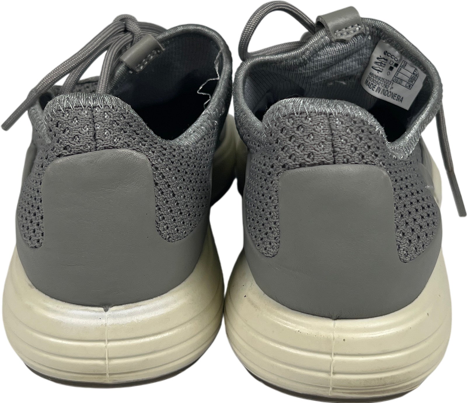 Ecco Women’s Gray Soft Lace Up Athletic Sneakers - 39/US 8