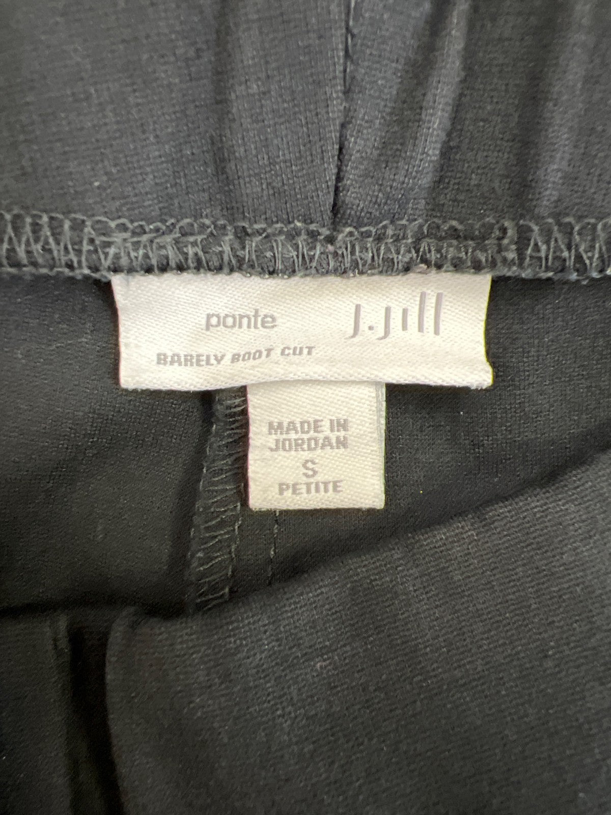 J.Jill Women’s Black Barley Boot Ponte Pants - S Petite