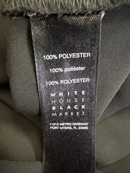 White House Black Market Women’s Black Semi-Sheer Bell Sleeve Blouse - 0 Petite