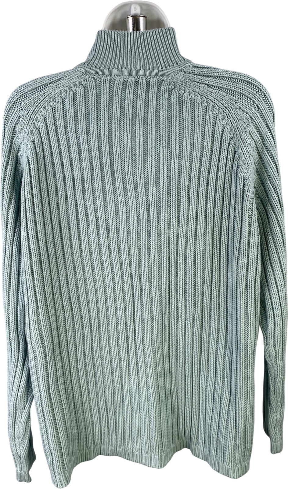 Talbots Women’s Blue Long Sleeve Cable Knit Full Zip Sweater Jacket - Plus 1X