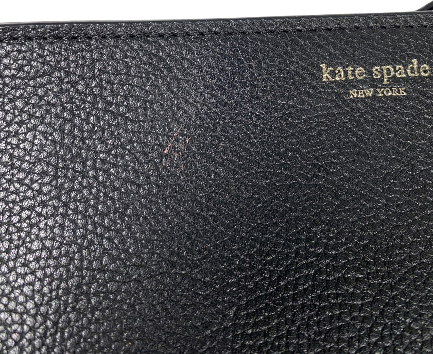 Kate Spade Women’s Black Leather Zip Close Pouch