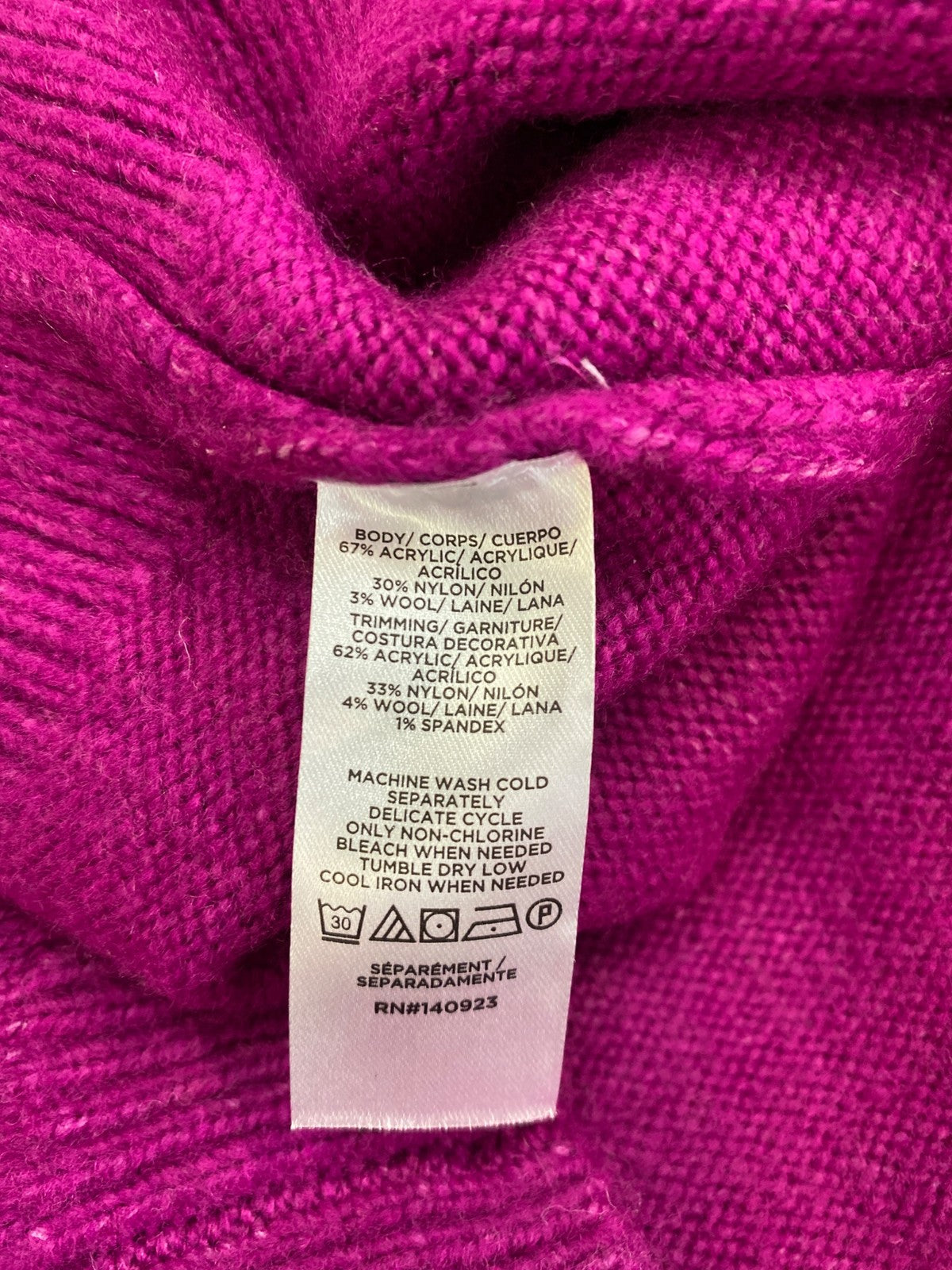 LOFT Women’s Purple Long Sleeve Plush Pullover Sweater - XXL