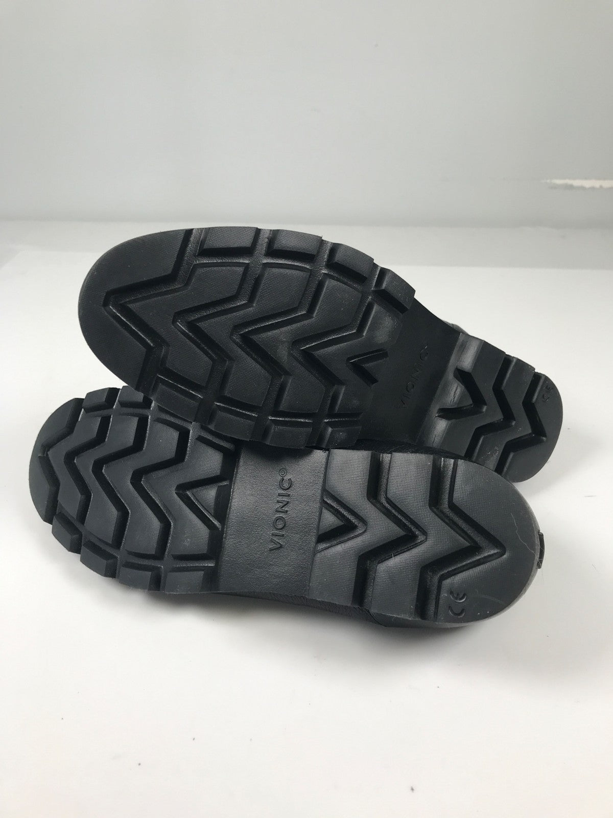 Visonic Women’s Black Leather Cynthia Slip On Platform Loafers - 7.5