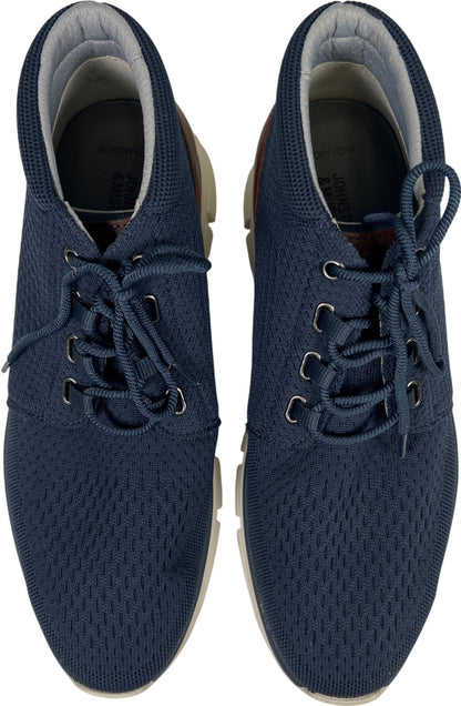 Johnston and Murphy Men’s Blue Amherst Lug Knit Chukka Boots - 10