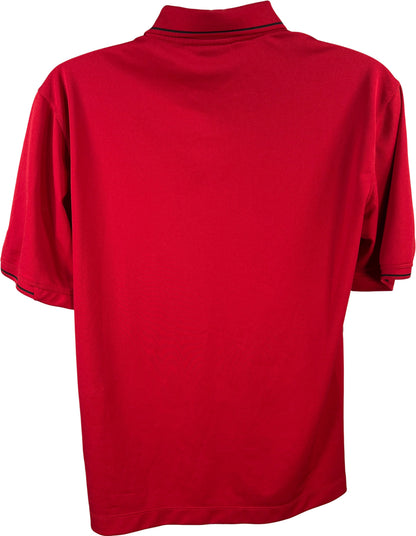 Nike Golf Men’s Red Short Sleeve Athletic Polo Shirt- M