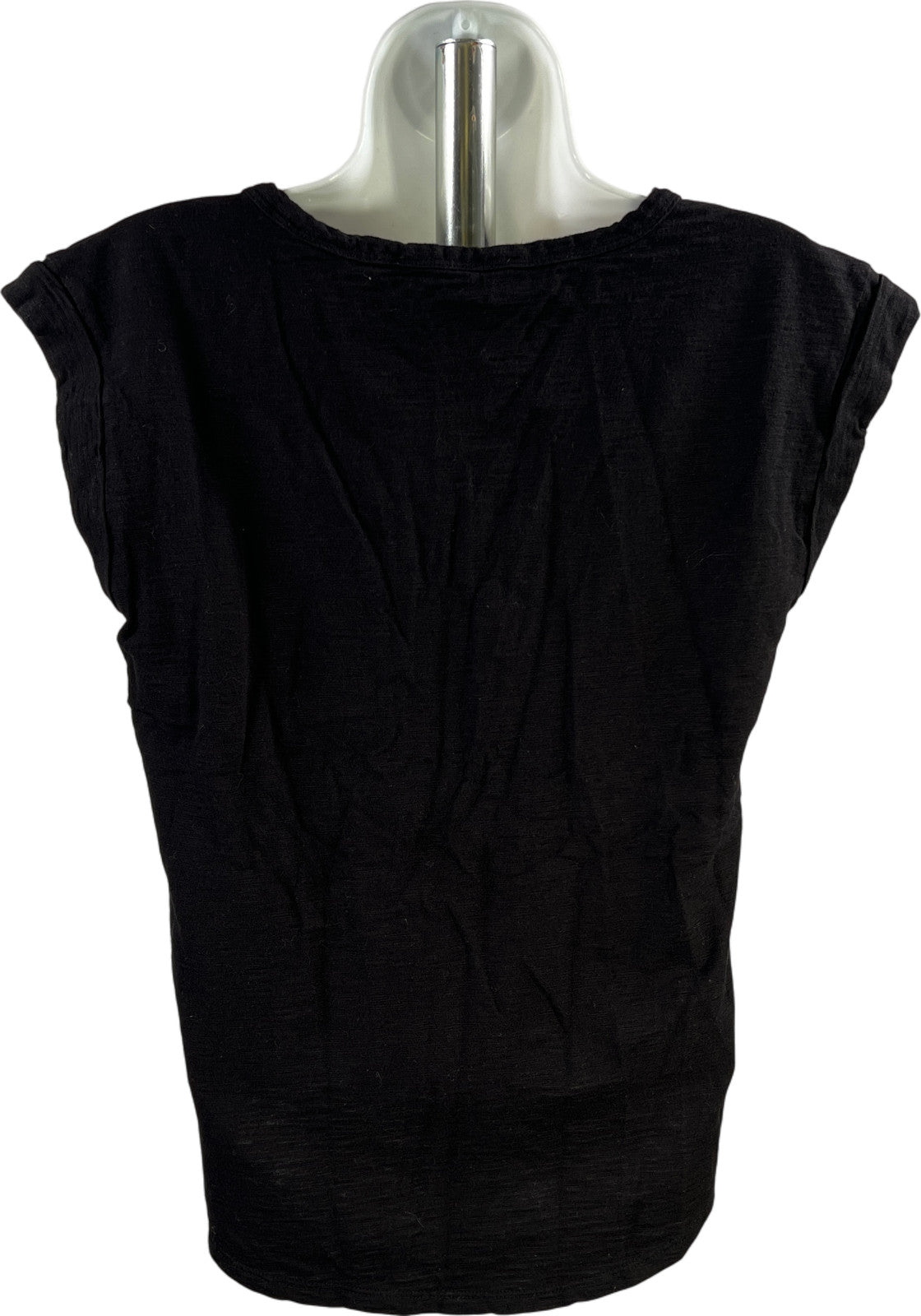 White House Black Market Women’s Black Sleeveless Scoop Neck Tank Top - M