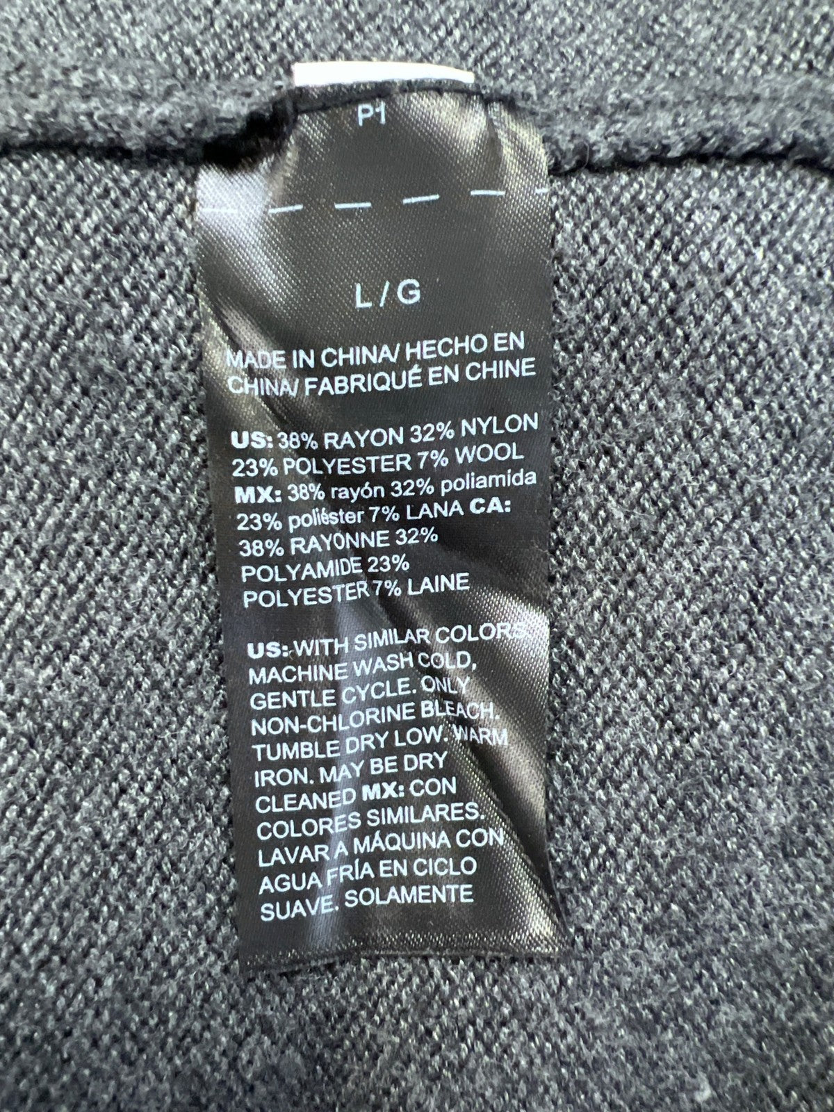 White House Black Market Women’s Gray Beaded Sleeve Cardigan Sweater - L