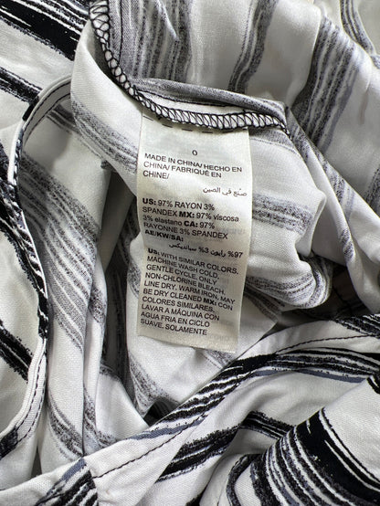 NEW Chico’s Women’s White/Black Gaucho Cropped Jumpsuit Shirt Set - 0/S