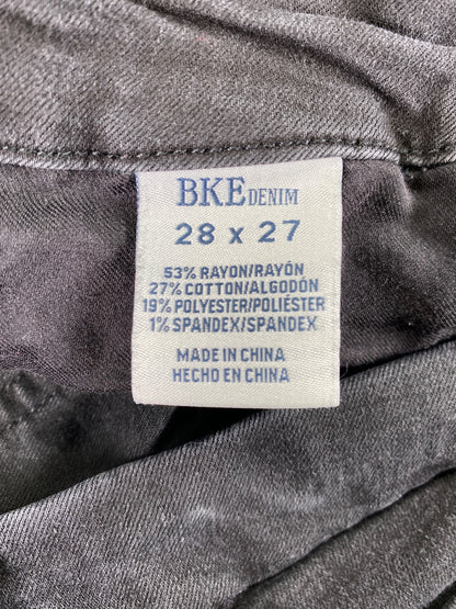 BKE Women’s Black Mid Rise Payton Ankle Skinny Denim Jeans - 28x27