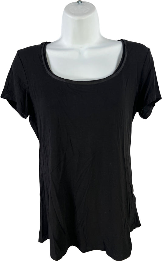 White House Black Market Women’s Black Short Sleeve T-Shirt - S