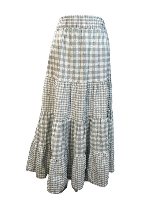 NEW Lauren Conrad Women's Blue/White Long Maxi Skirt - XXL