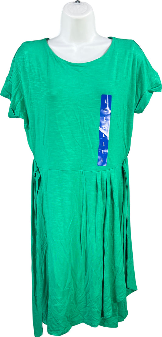 Chaps Women’s Green Crewneck Knit Short Sleeve T-Shirt Dress - L