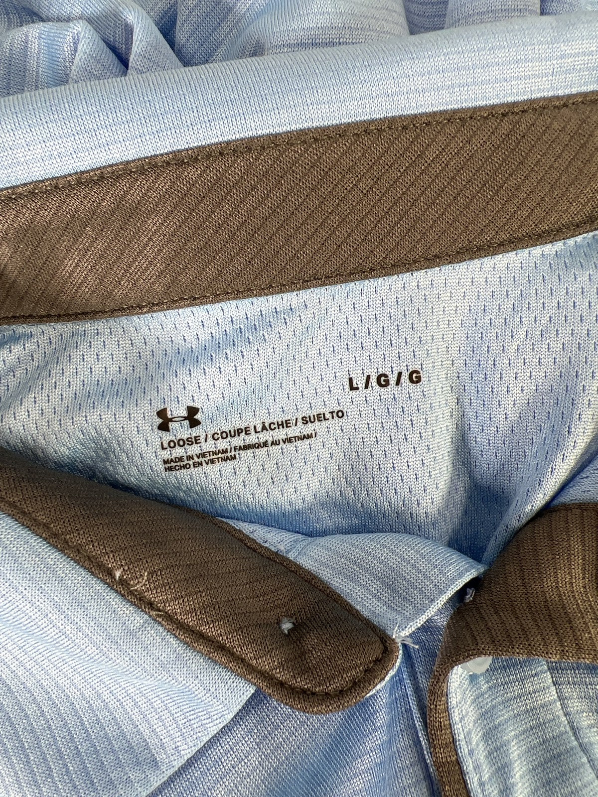 Under Armour Men’s Blue Short Sleeve Loose Fit Polo Shirt - L