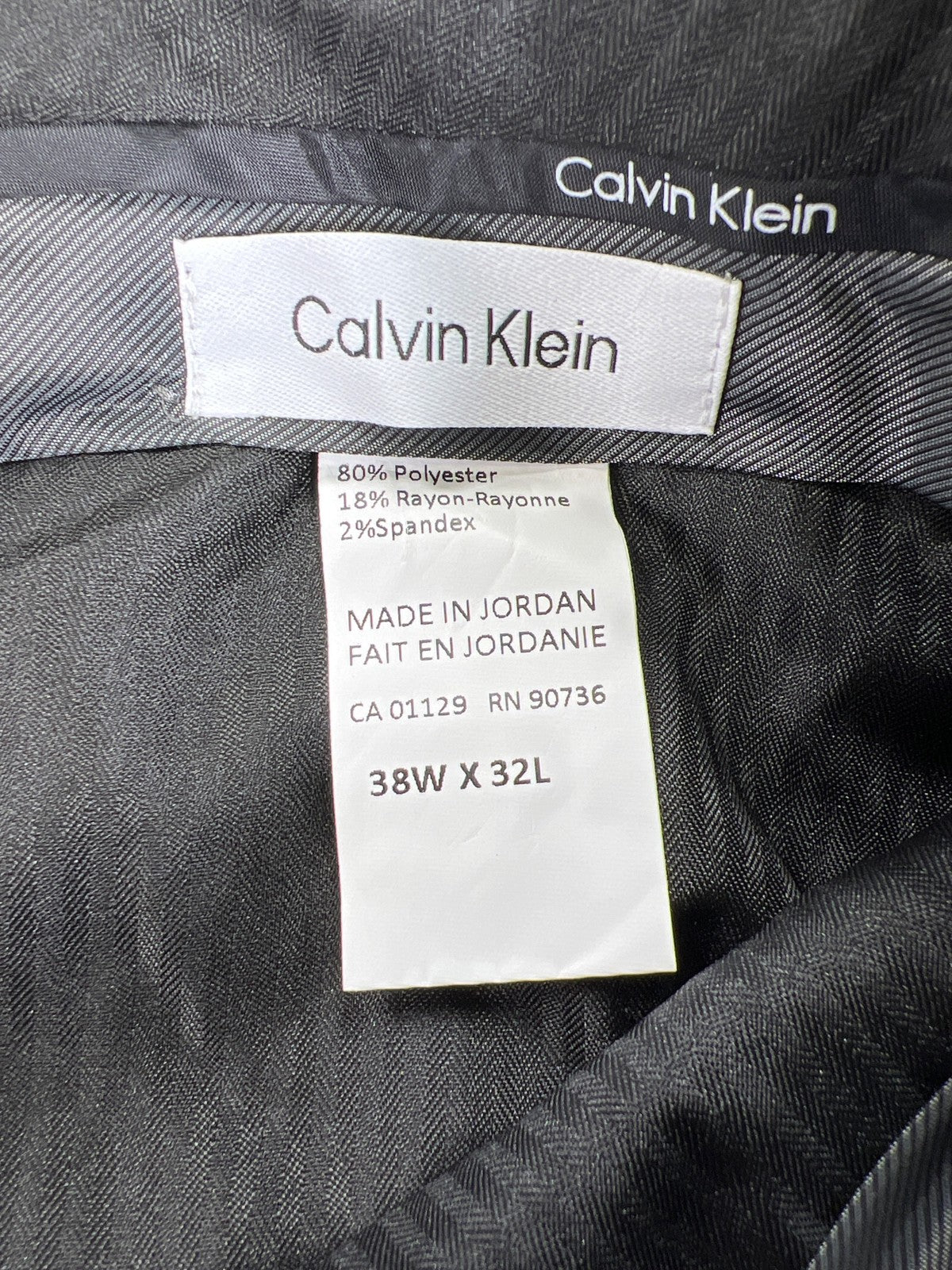Calvin Klein Men’s Gray Jinny Dress Pants - 38x32