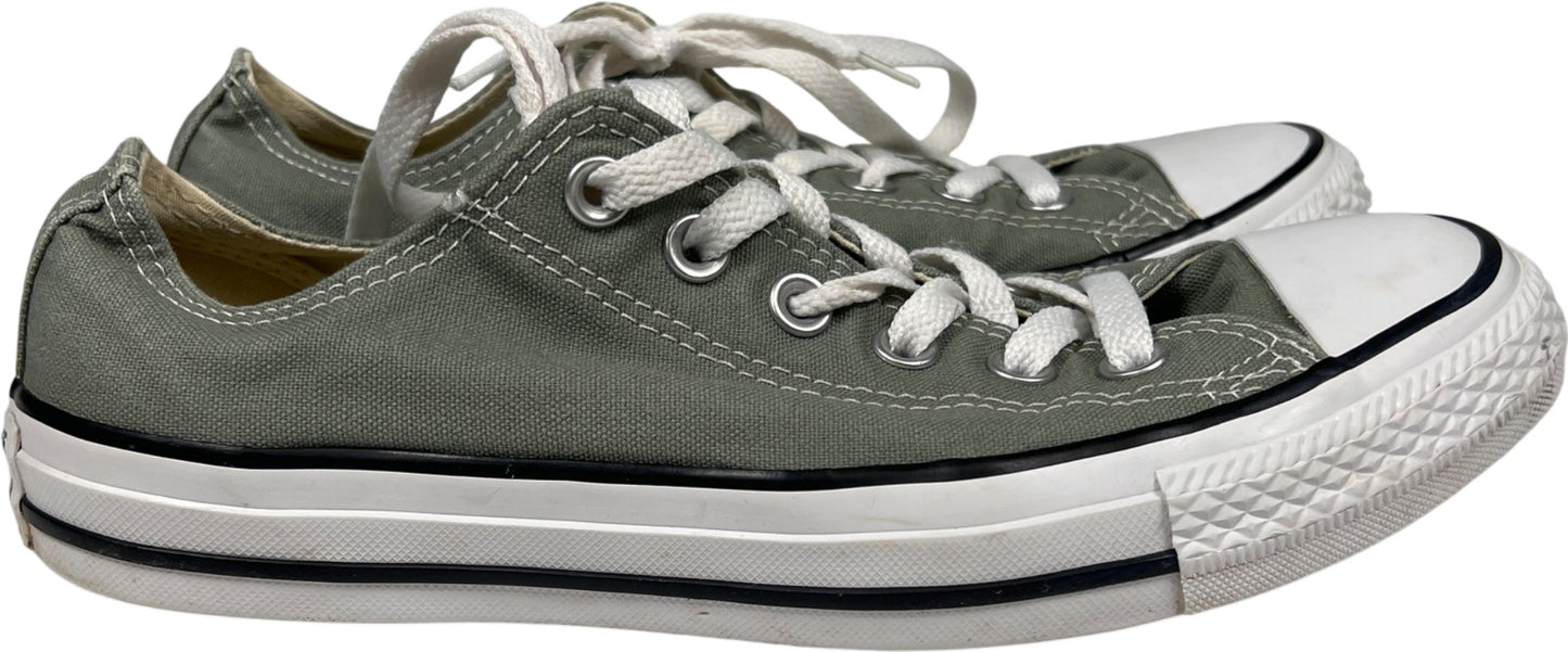 Converse Unisex Gray Canvas Low Top Sneakers - Women’s 8