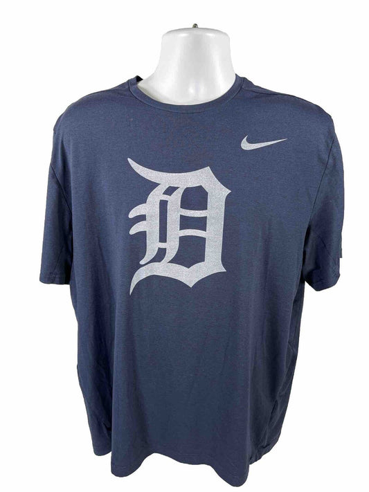 Nike Men's Blue MLB Detroit Tigers Short Sleeve T-Shirt - XXL