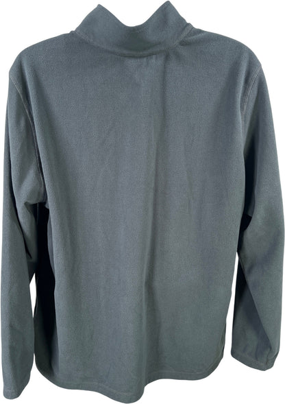 Eddie Bauer Men’s Gray/Blue 1/4 Zip Long Sleeve Pullover Jacket - 2XL