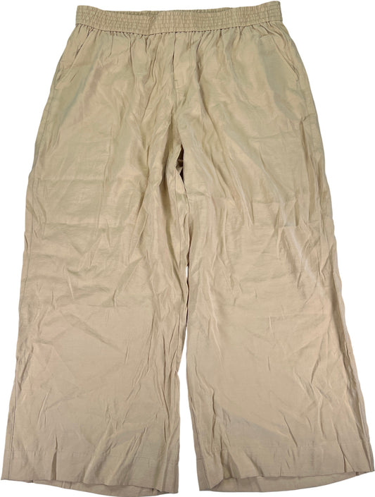 Madewell Women’s Beige Soft Drape Carley Wide Leg Pants - XXL Petite