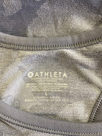 Athleta Women’s Gray Camouflage Racerback Athletic Tank Top - L