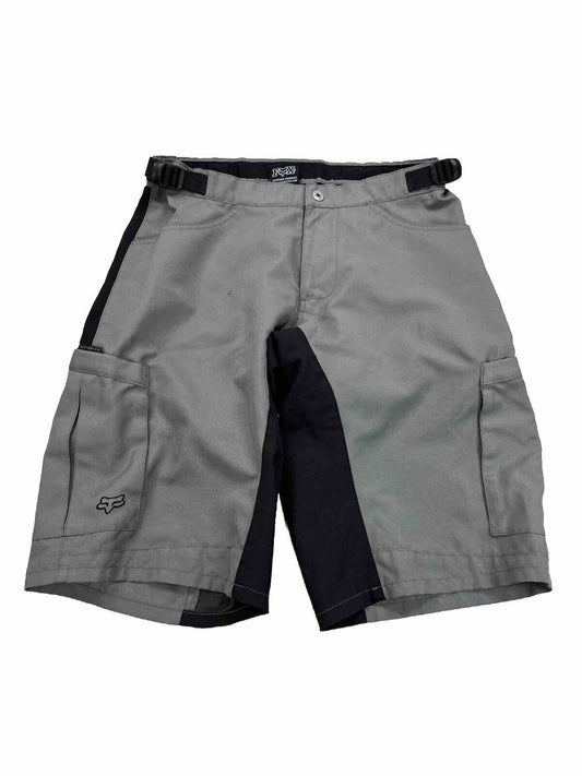 Fox Men's Gray Adjustable Waist Cargo Shorts - M