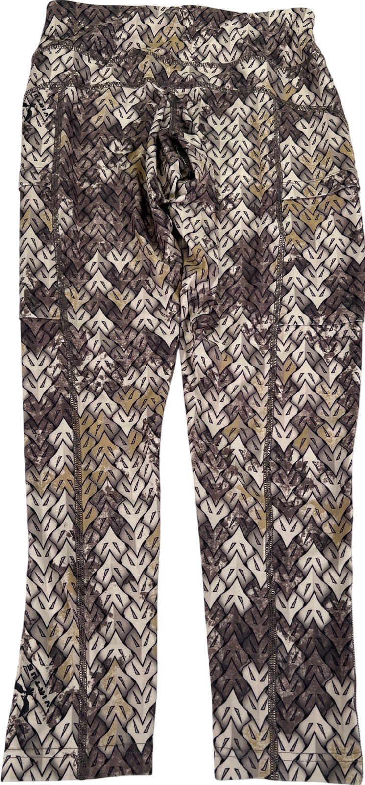 VOG Women’s Brown/Gray The Dash Baselayer Cropped Leggings - S