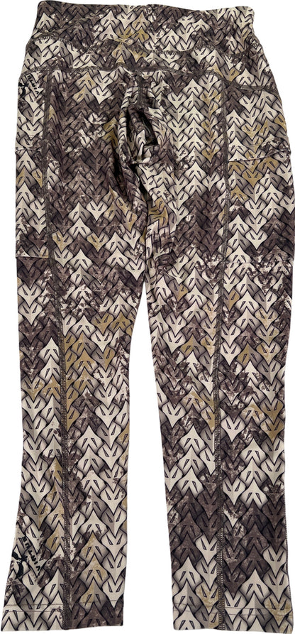 VOG Women’s Brown/Gray The Dash Baselayer Cropped Leggings - S