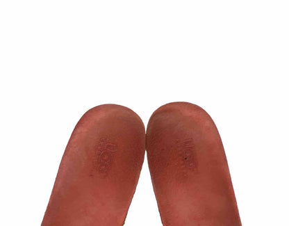 UGG Women's Pink Suede Cork Wedge Sandals - 8