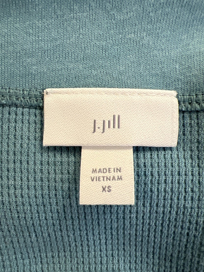 J.Jill Women’s Blue Long Sleeve Waffle Knit Shirt - XS