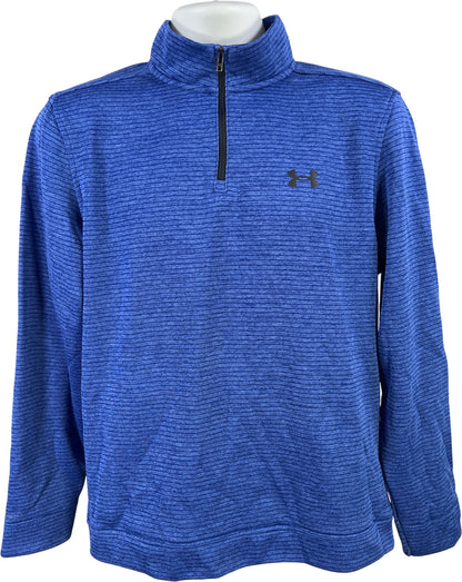 Under Armour Men’s Blue 1/4 Zip Long Sleeve Storm Golf Pullover Sweatshirt - M