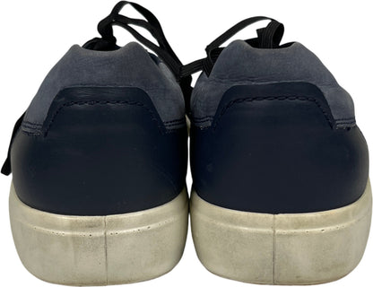 Ecco Men’s Navy Blue Leather Soft 7 Lace Up Sneakers - 11
