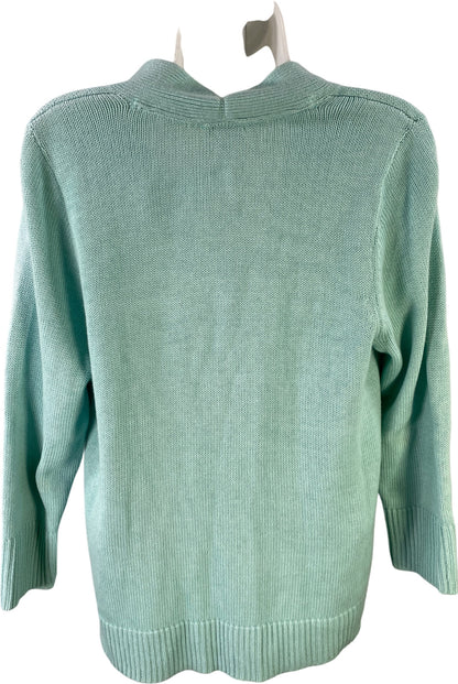 J.Jill Women’s Blue Long Sleeve Button Up Cardigan Sweater - S