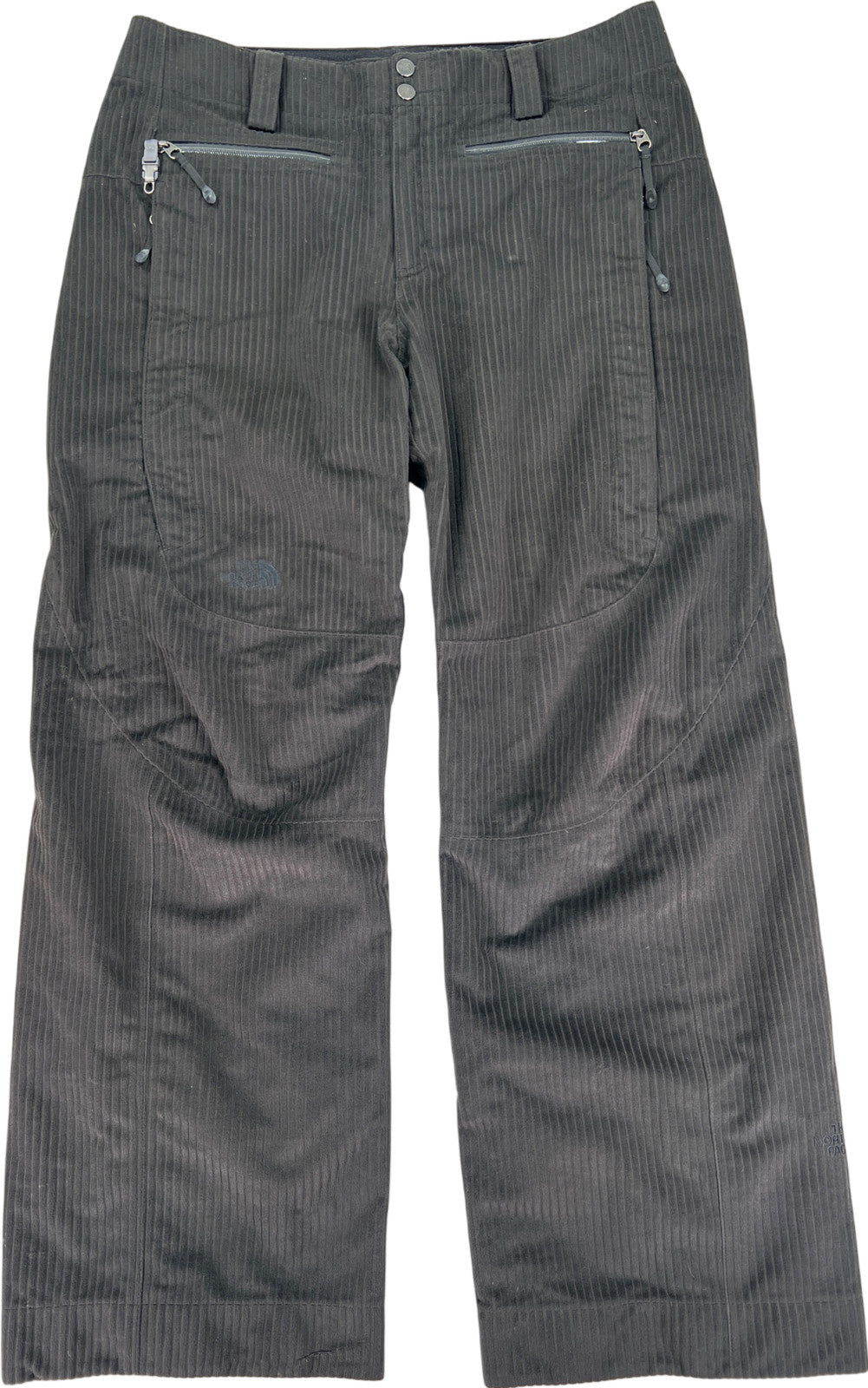 The North Face Womens Black Prodigy HyVent Corduroy Ski/Snowboard Snow Pants - M