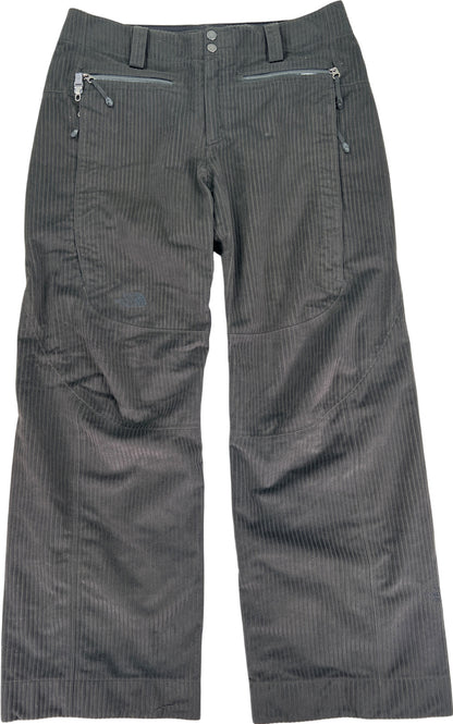 The North Face Womens Black Prodigy HyVent Corduroy Ski/Snowboard Snow Pants - M