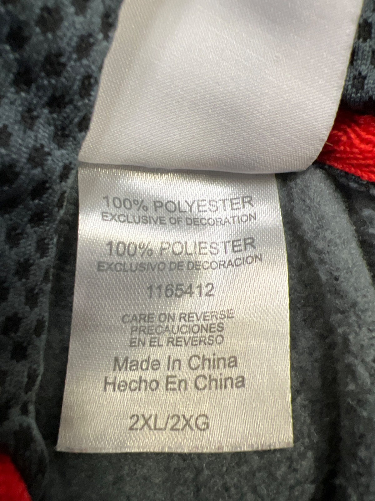 NFL Men’s Gray/Red Detroit Red Wings Long Sleeve Pullover Sweatshirt - 2XL