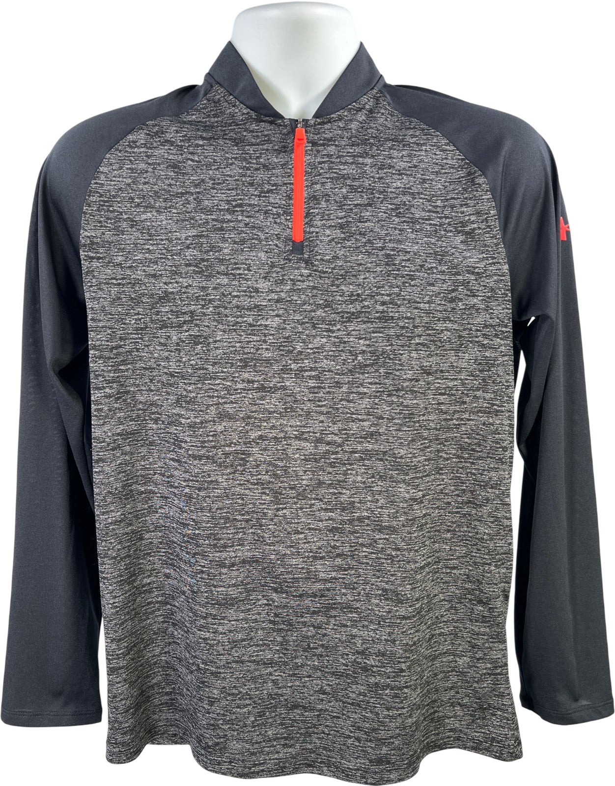 Under Armour Men’s Black Loose Fit 1/4 Zip Pullover Athletic Shirt - M