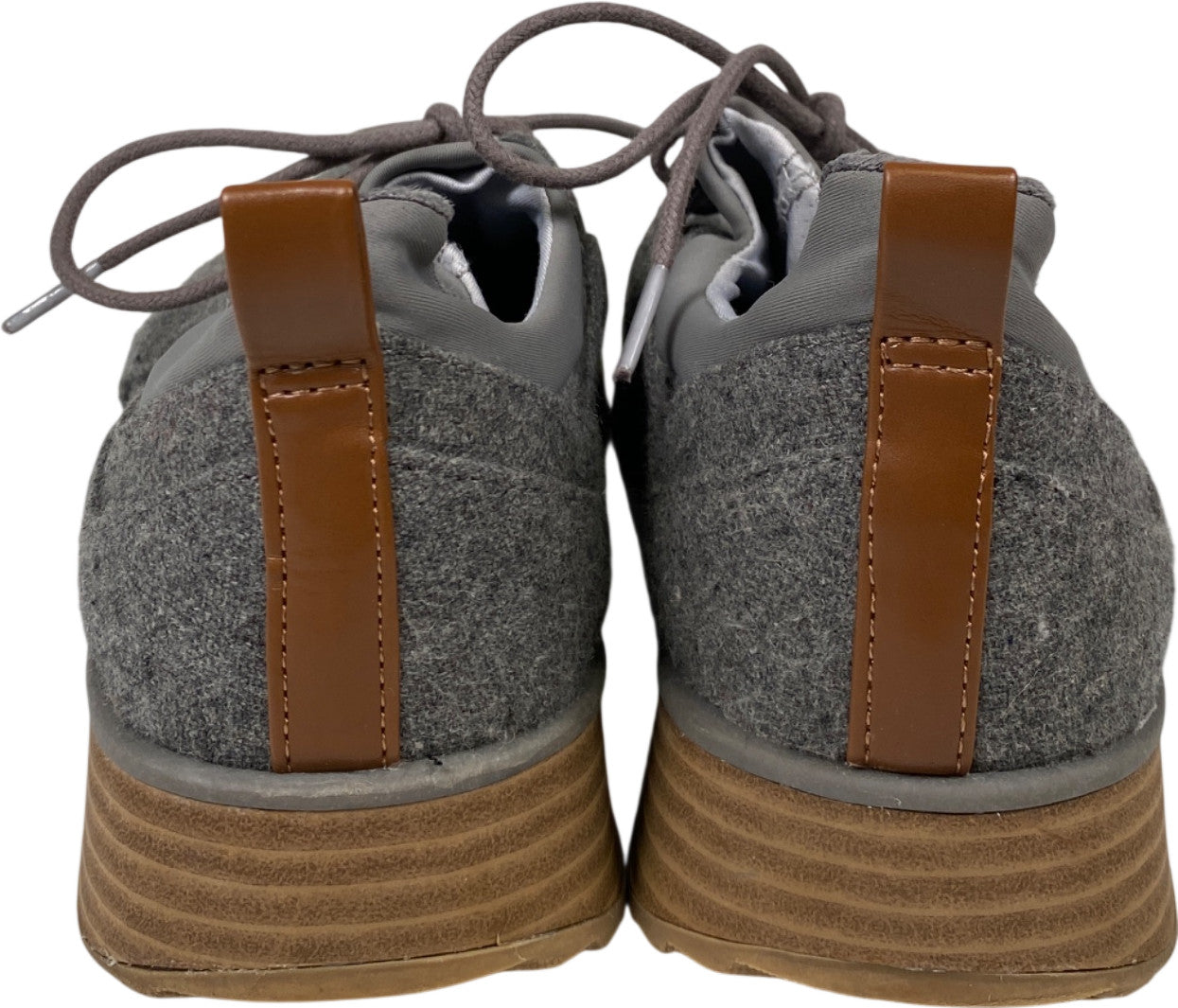 Dr. Scholls Women’s Gray Texture Lace Up Walking Shoes - 8