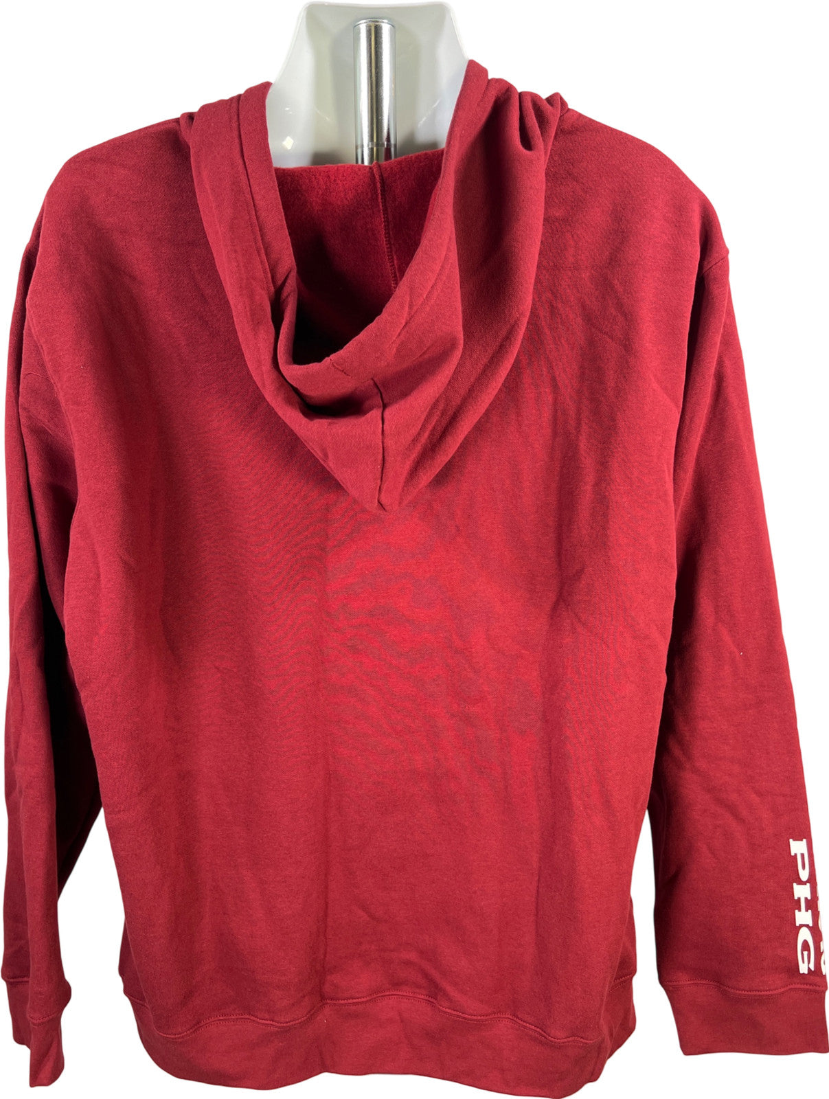 Columbia Men’s Burgundy Heritage PHG Santa Hat Dog Print Pullover Hoodie - XL