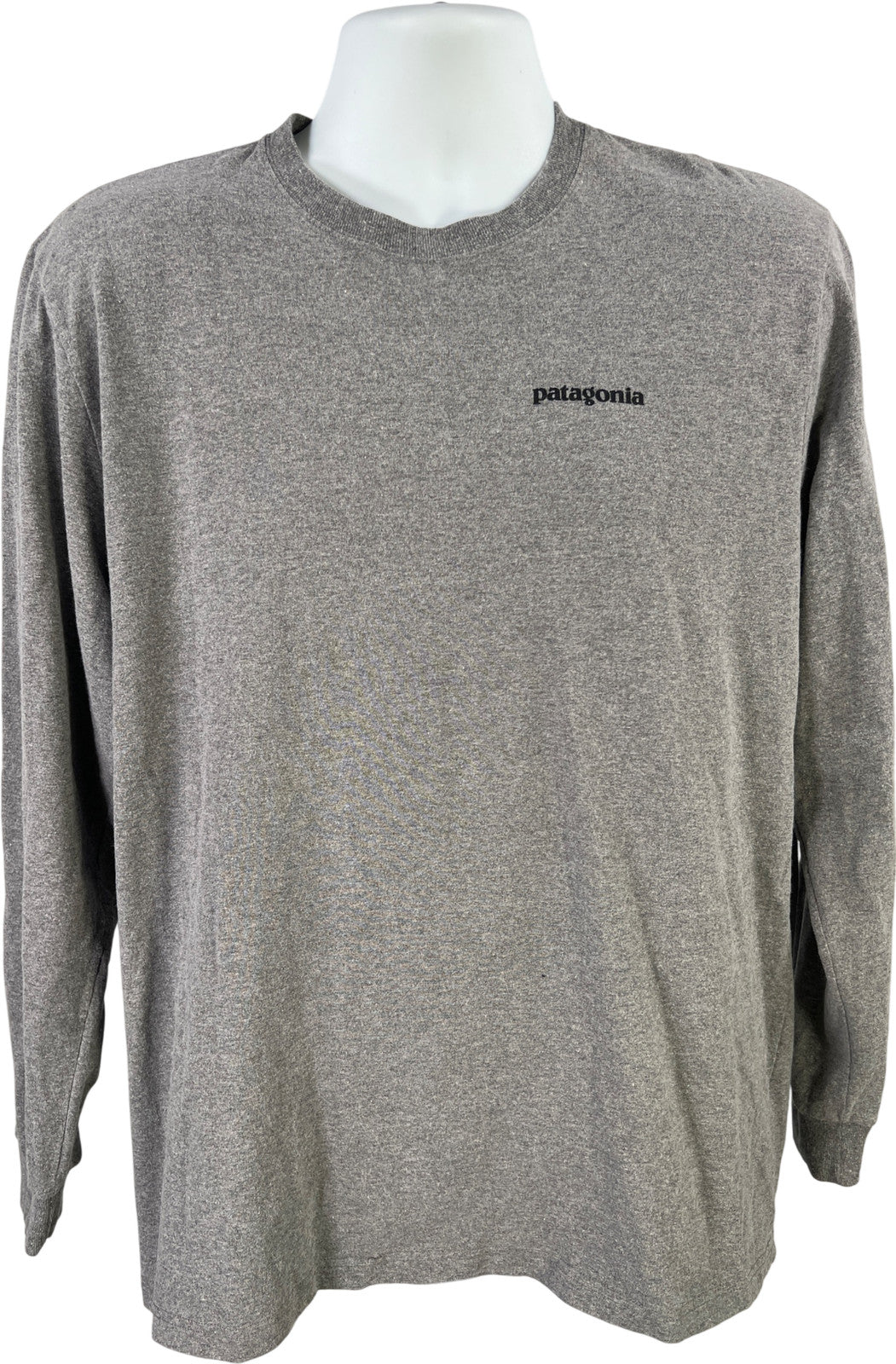 Patagonia Men’s Gray Long Sleeve Logo Graphic T-Shirt - L