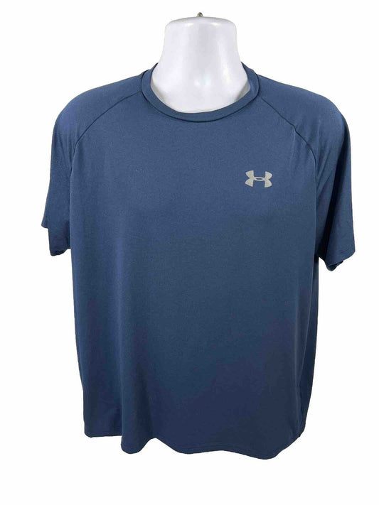 Under Armour Men's Navy Blue Short Sleeve Tech Tee Shirt - L