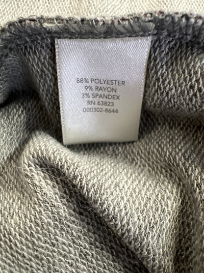 CJ Banks Women’s Gray/Purple Long Sleeve V-Neck Shirt - 14X