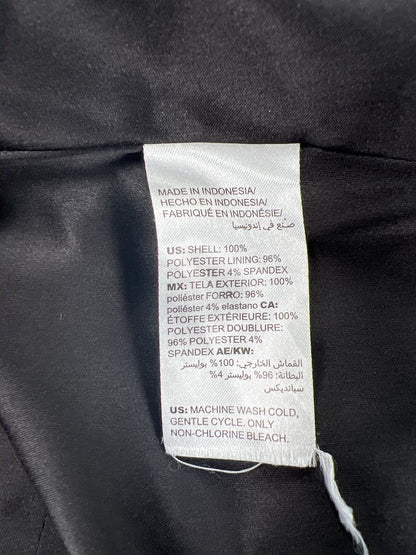 White House Black Market Women’s Black Floral Short A-Line Skirt - 4