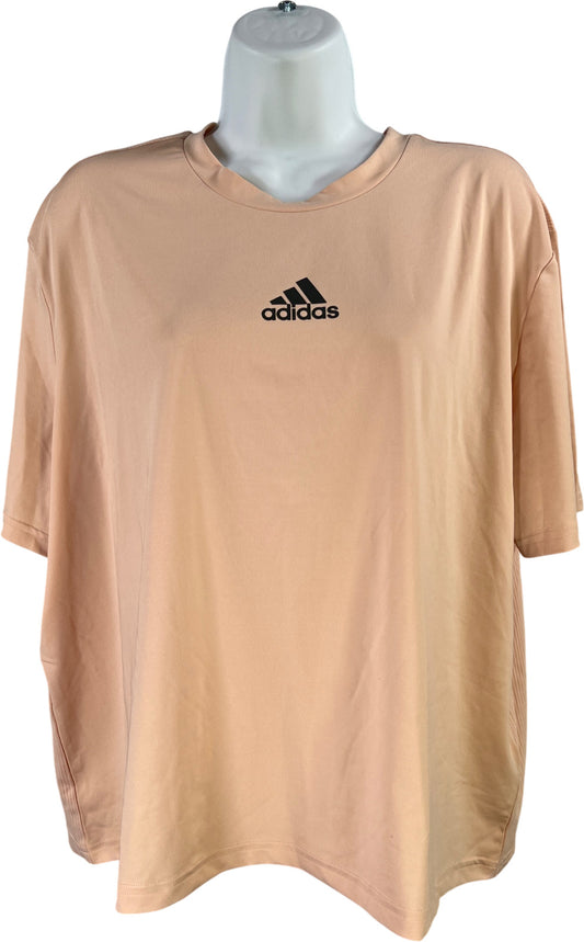 Adidas Women’s Pink Blush Short Sleeve U for U Training Athletic T-Shirt - XL