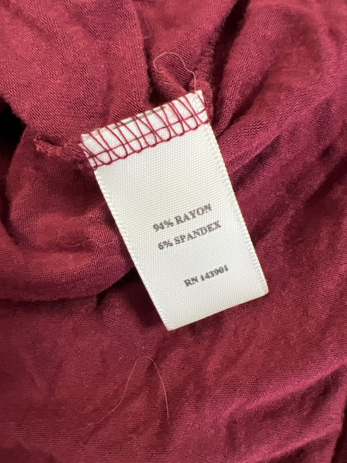 Coco + Carmen Women’s Burgundy Open Front Cardigan Sweater - XXL