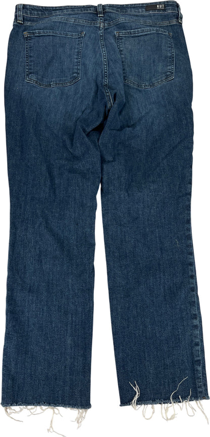 Kut From The Cloth Women’s Medium Wash Reese Straight Leg Distressed Jeans - 12