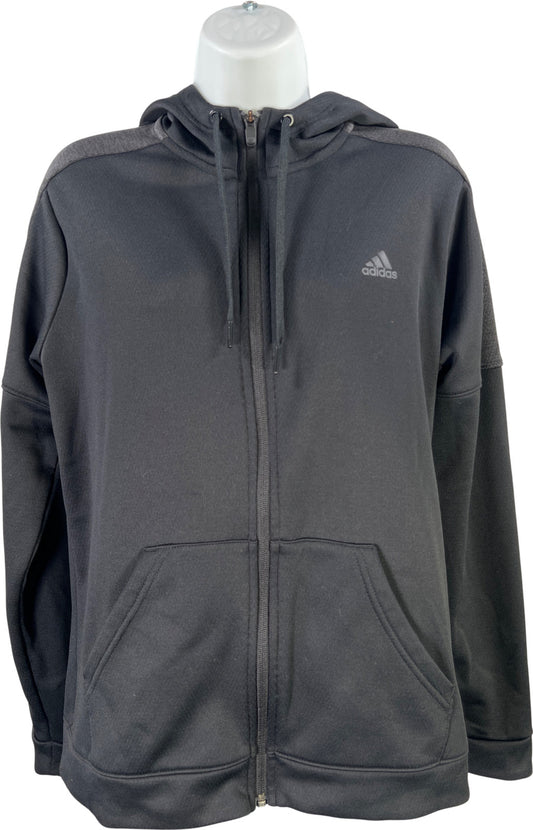 Adidas Women’s Black Fleece Lined Full Zip Sweatshirt - M