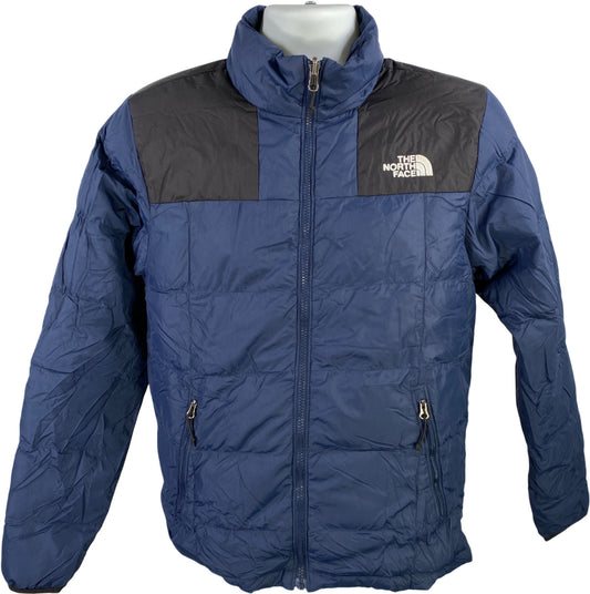 The North Face Men’s Blue Down Filled Full Zip Puffer Coat - S
