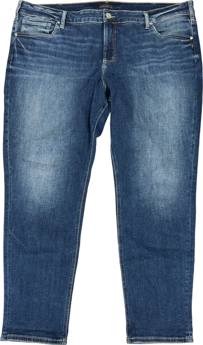 Silver Women’s Dark Wash Girlfriend Fit Denim Jeans - 24x29