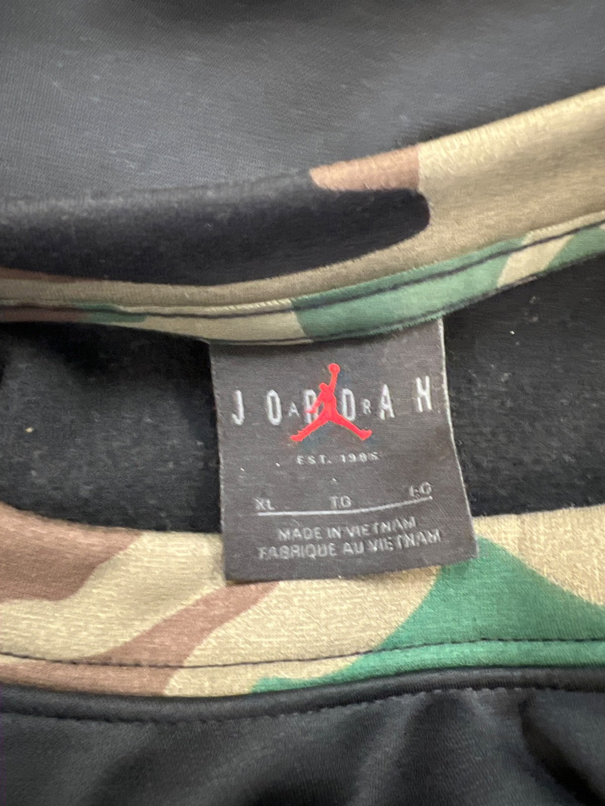 Nike Jordan Men’s Black Fleece Lined U of M Crewneck Sweatshirt - XL